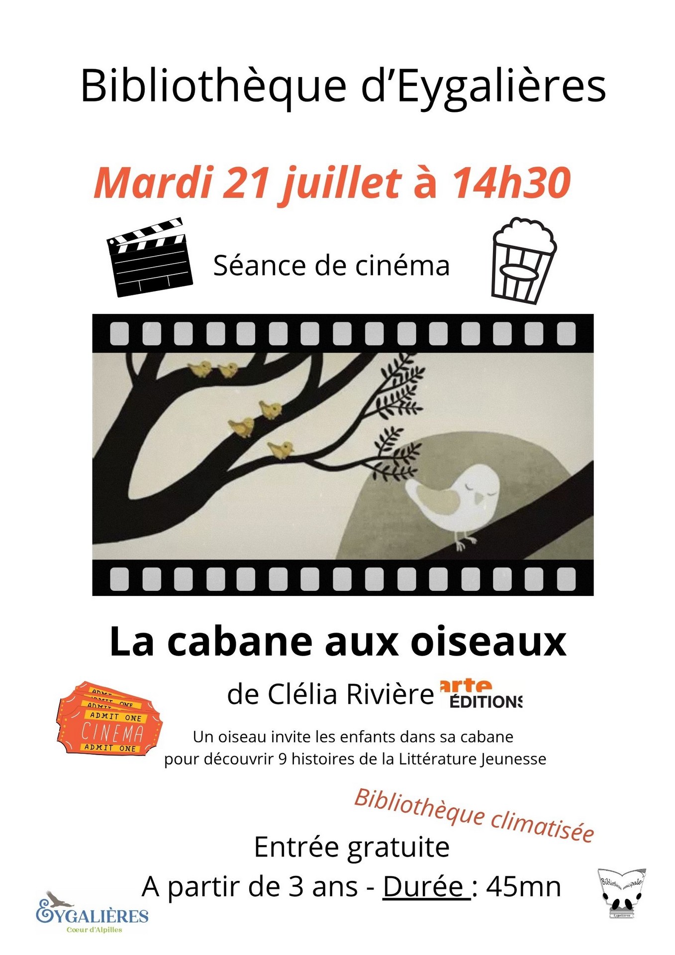 Séance cinéma à la Médiathèque d'Eygalières
