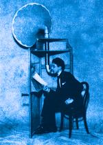 visuel Phonographes bleu canard