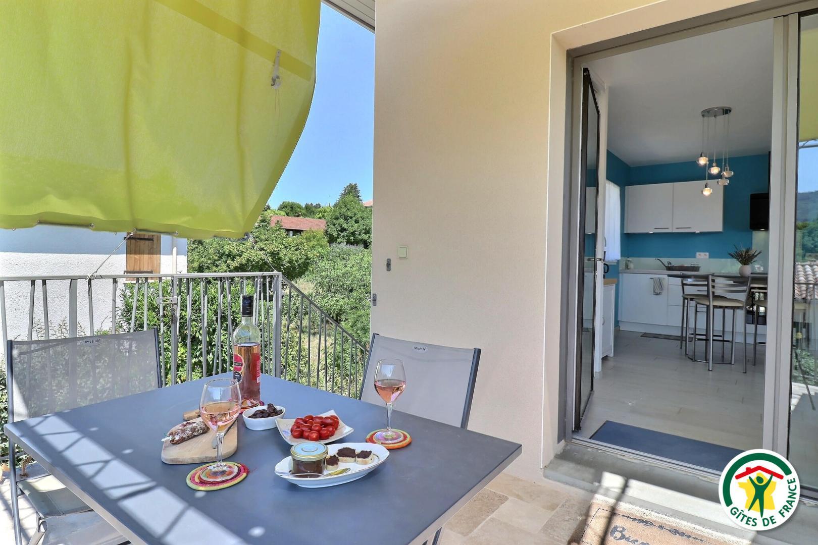 Balcon du gîte