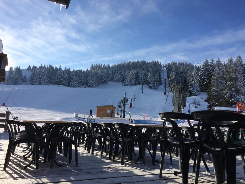 Terrasse sur les pistes