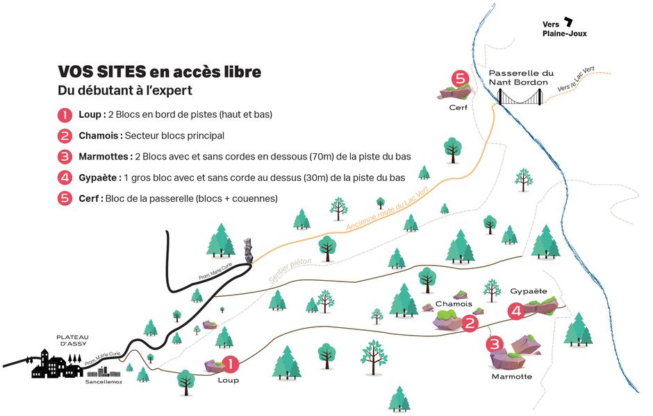 Blocs d'escalade du Plateau d'Assy_Passy