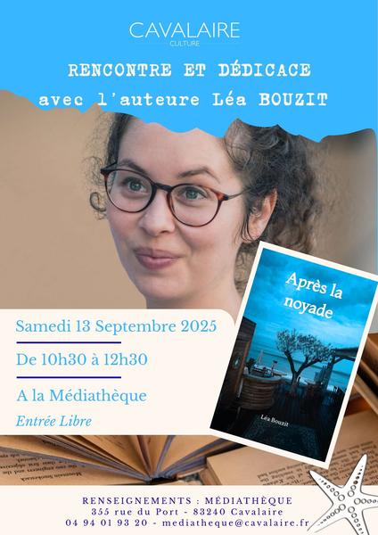 Rencontre et dédicace avec l'auteure Léa Bouzit