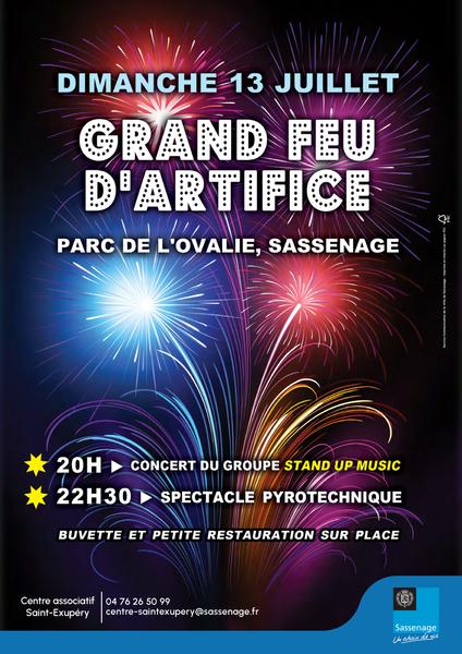 Feu d'artifice 13 juillet