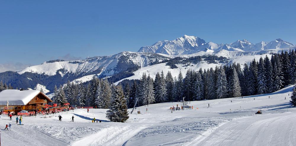 Mont-Lachat à Crest-Voland / Cohennoz-vue sur le Mont-Blanc