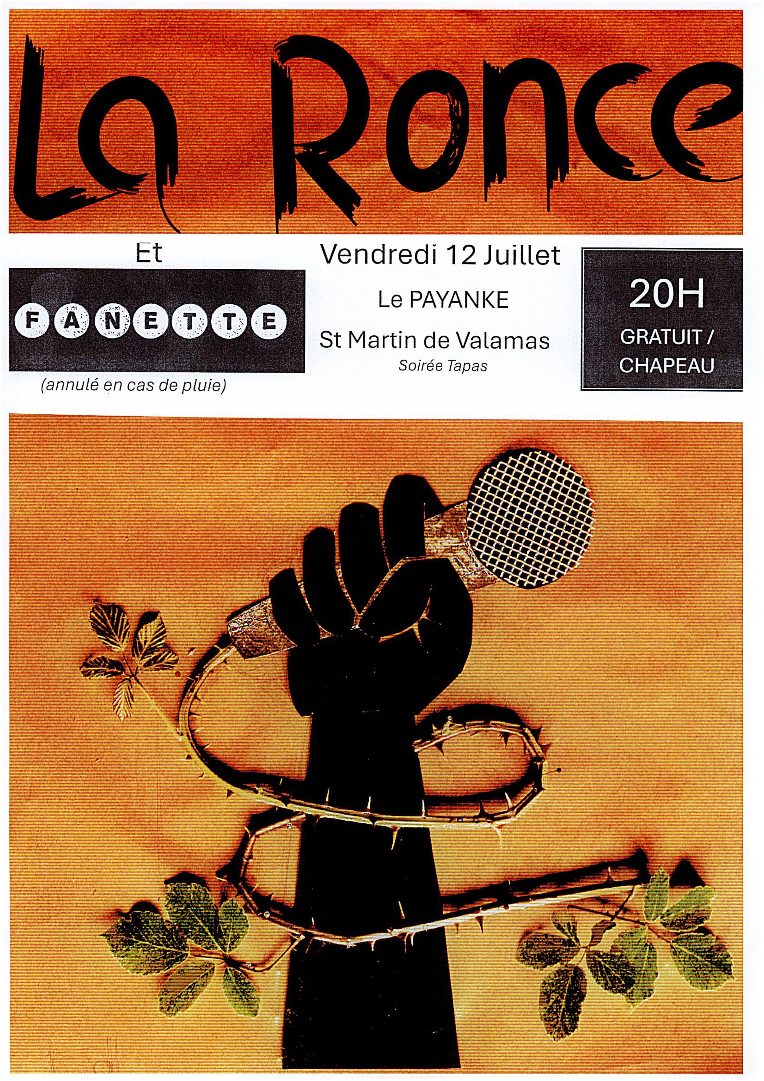 Concert La Ronce et Fanette au Payanké