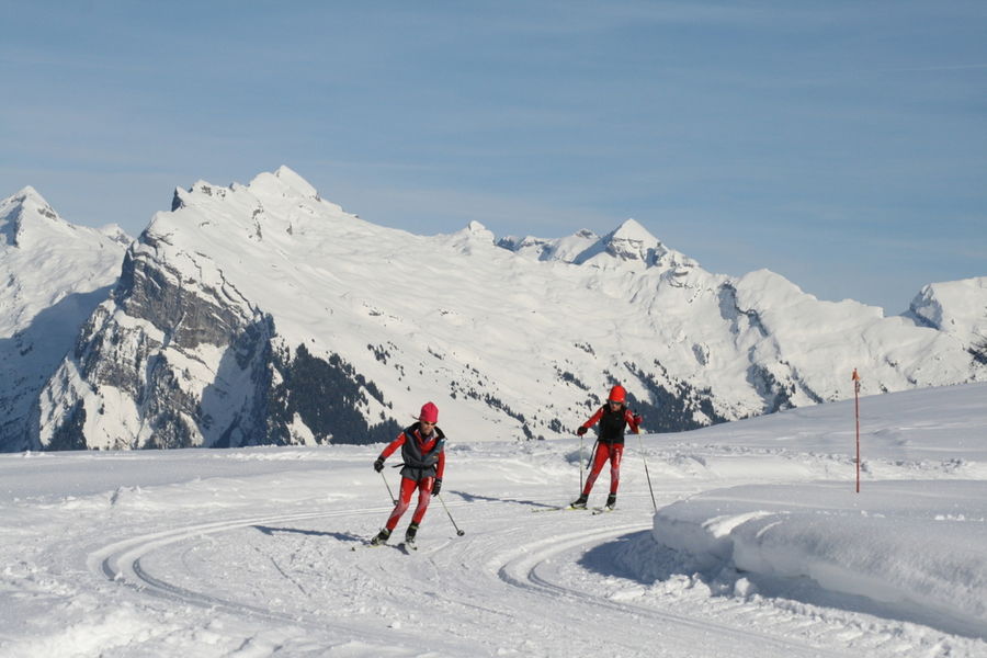 Compétition de ski de fond au plateau d'Agy