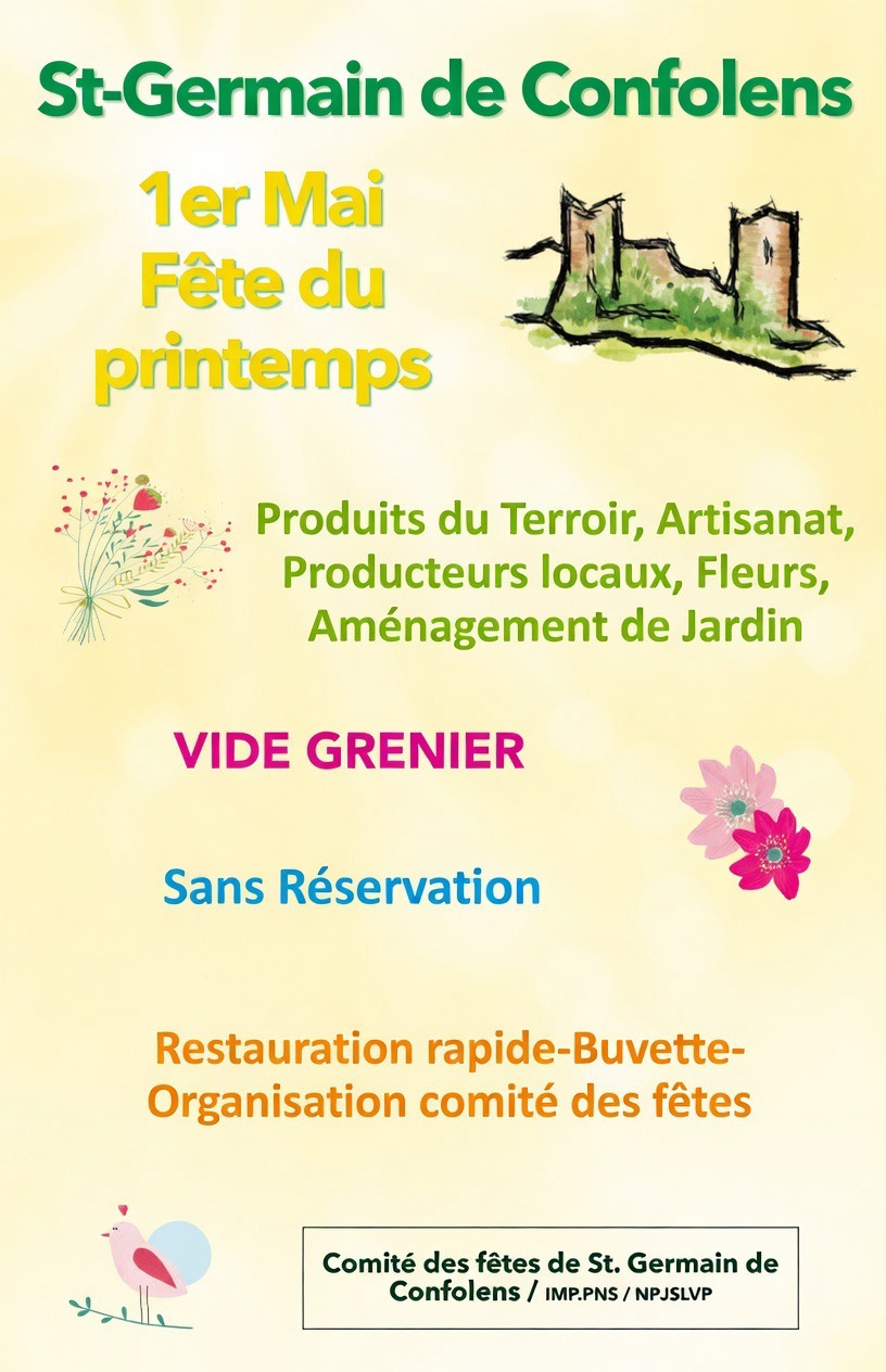 St Germain de Confolens - Fête du printemps