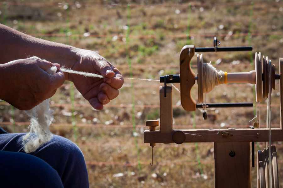 Filage de la laine