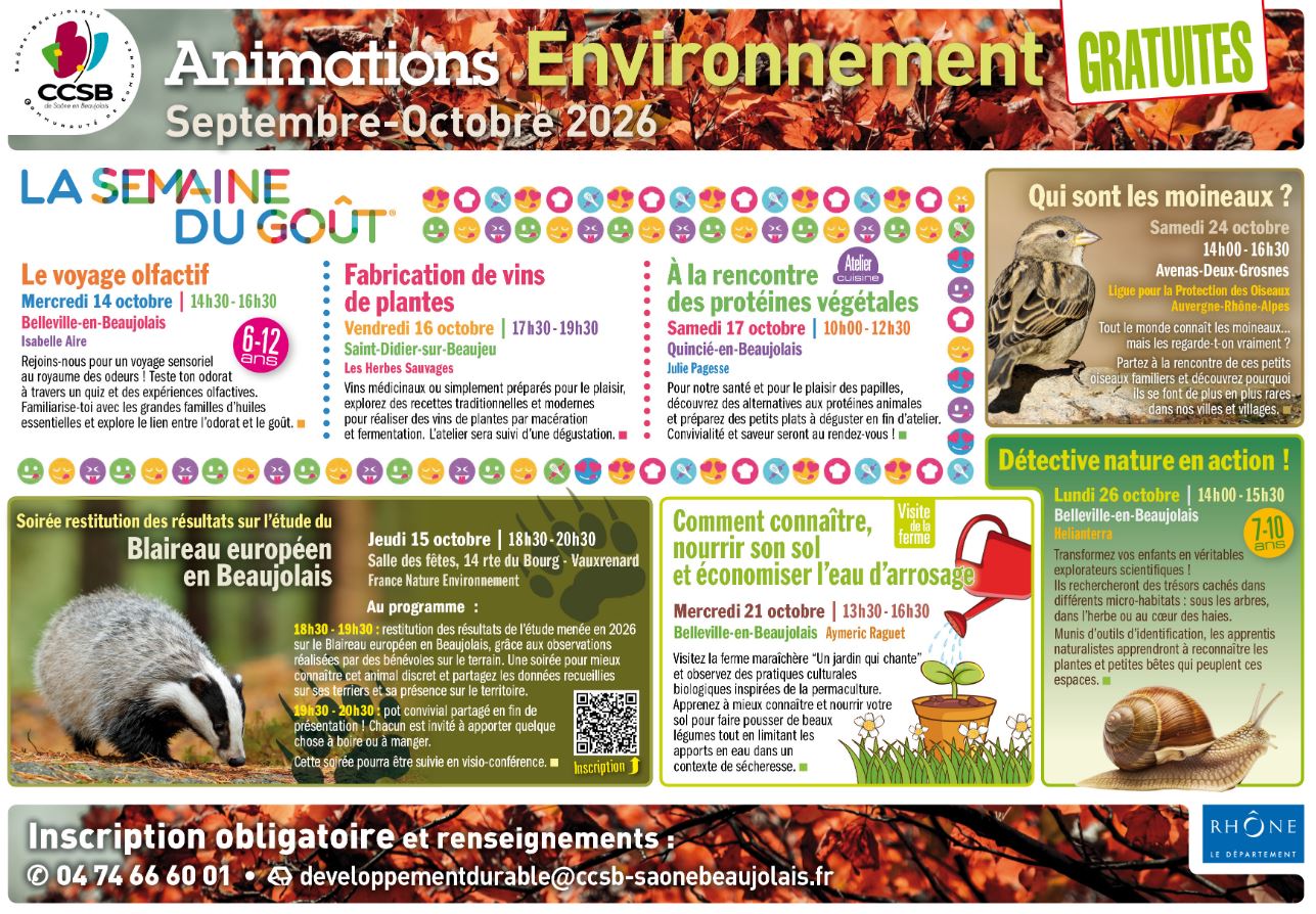 Soirée restitution des résultats sur l’étude du Blaireau européen en Beaujolais_Vauxrenard