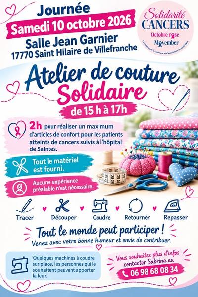 Atelier couture Solidaire