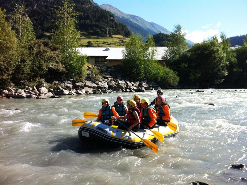 Pratiquants de rafting