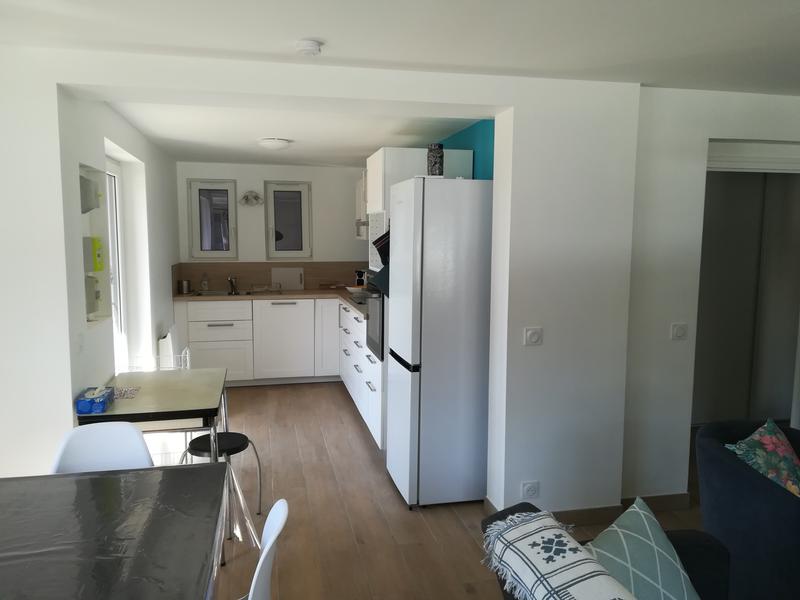 Cuisine vue du salon