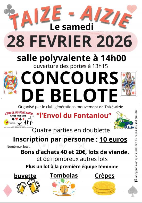 Concours de belote