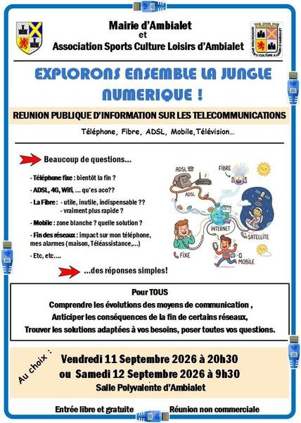 Réunion publique d'information sur les télécommunications