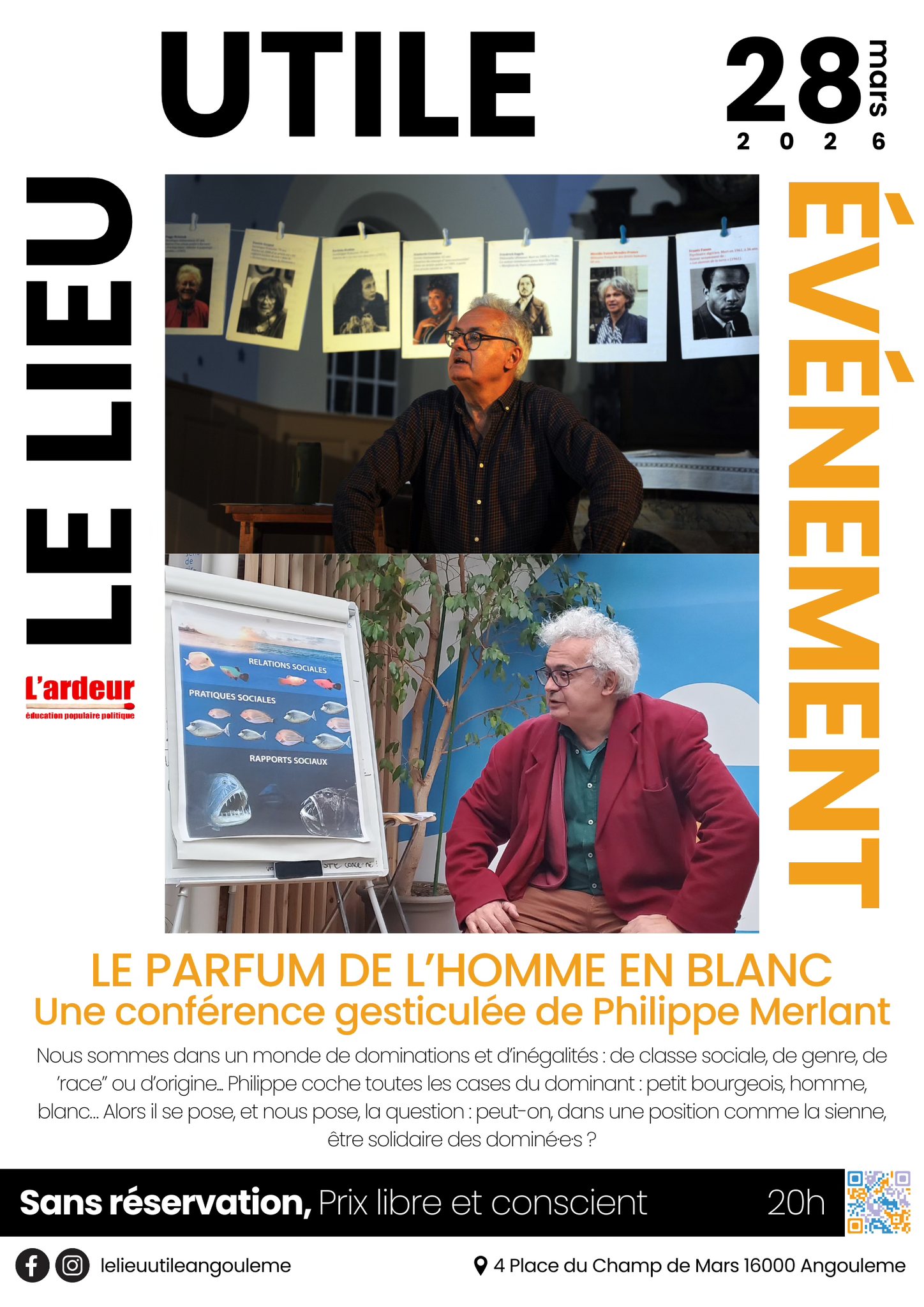 Conférence gesticulée - Le parfum de l'homme en blanc