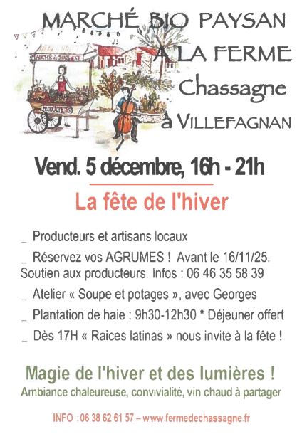 Marché paysan bio à la ferme