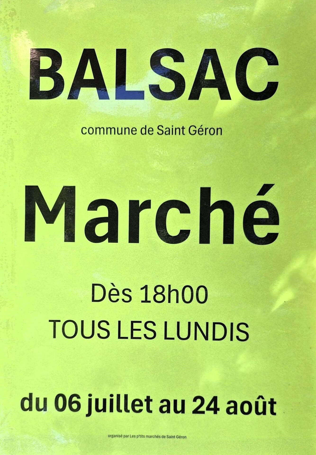 Les p'tits marchés de Saint-Géron
