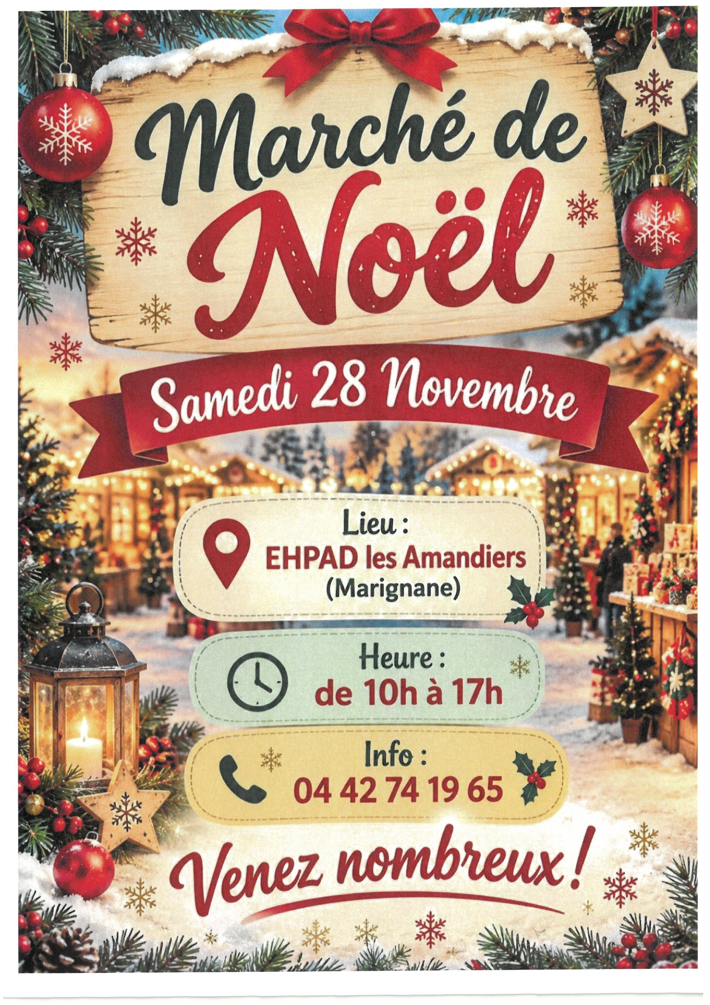 Marché de Noël à la maison de retraite Les Amandiers
