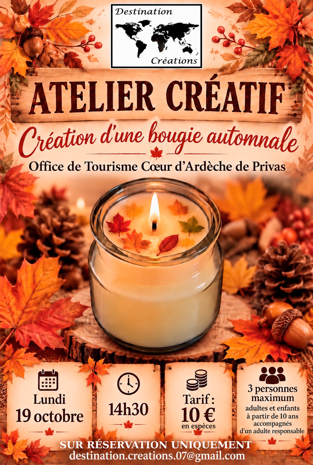 Affiche de l'atelier créatif