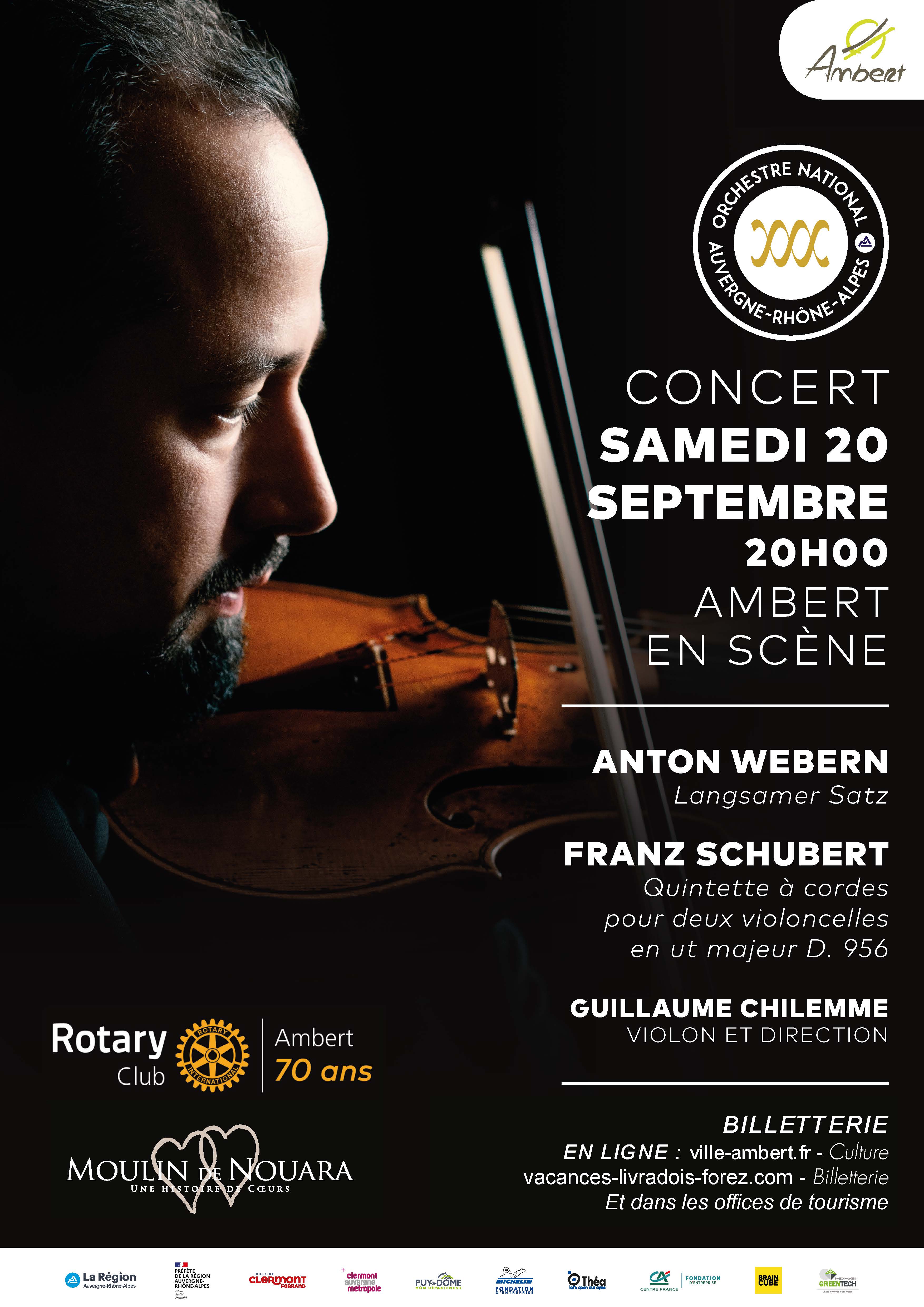 Concert de l’Orchestre National Auvergne Rhône-Alpes // Ambert
