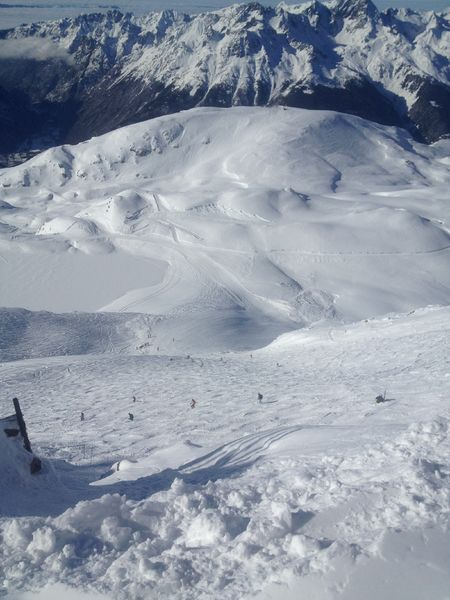 Piste du tunnel vue d'en haut