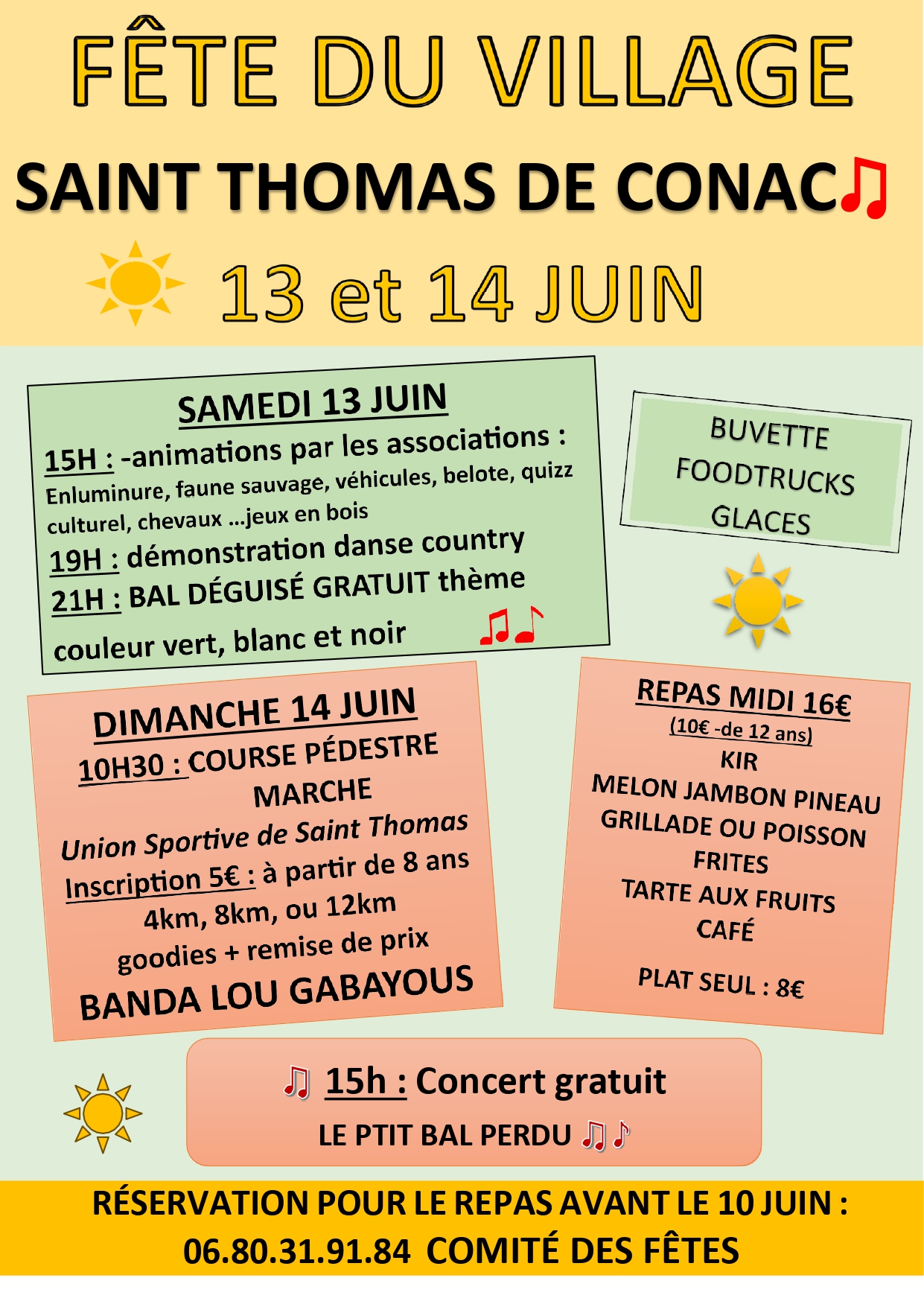 Fête du village de Saint-Thomas-de-Conac