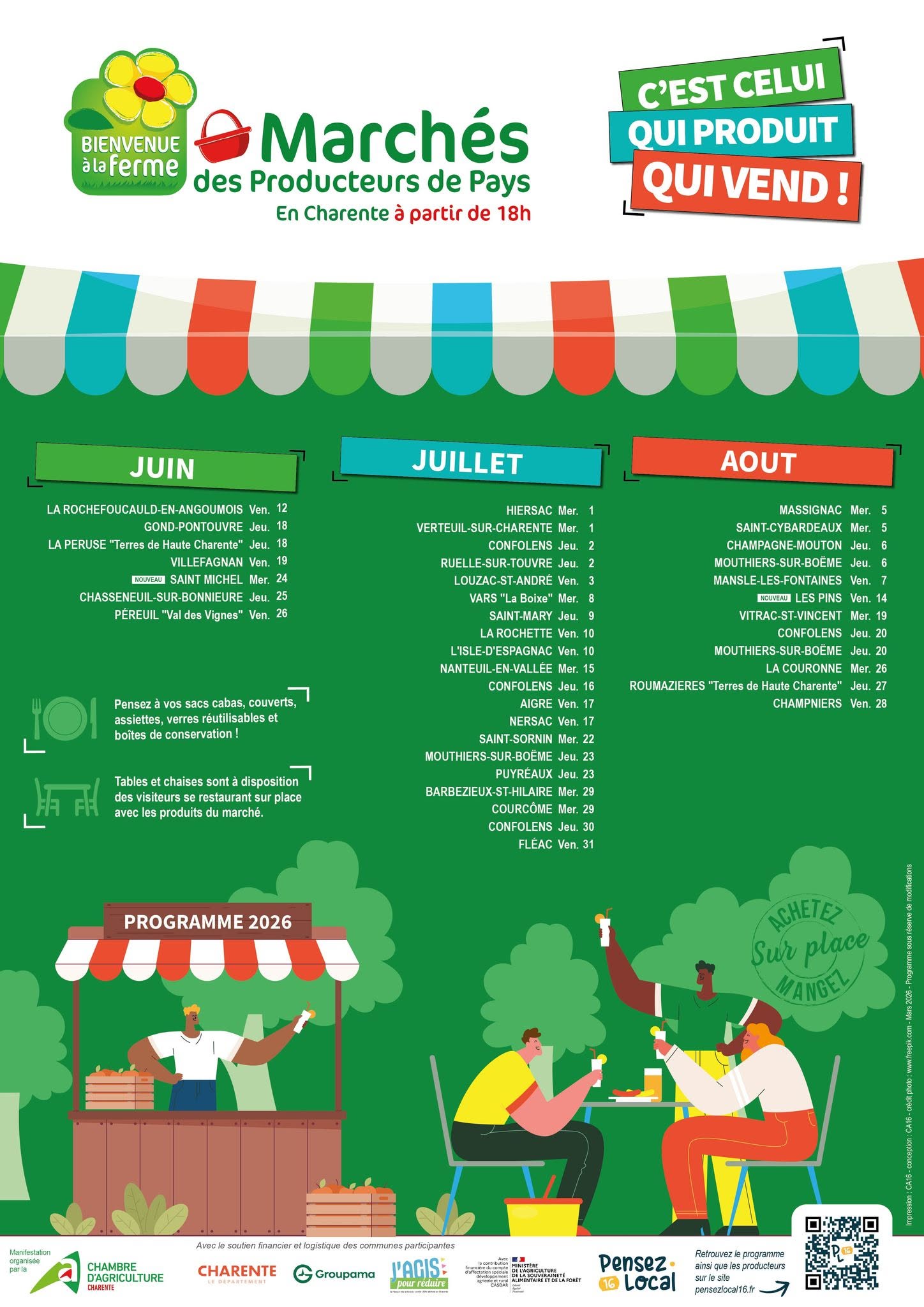 MARCHE DE PRODUCTEURS DE PAYS  A SAINT-CYBARDEAUX
