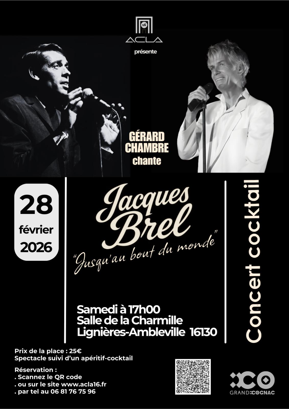 Concert de l'ACLA Jacques Brel "Jusqu'au bout du monde"