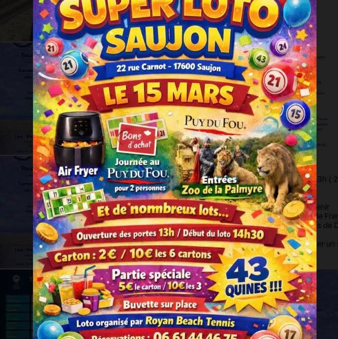 Super loto - Royan Beach Tennis