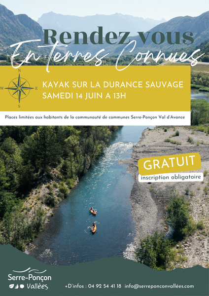 - © CCSPVA Rendez vous en terres connues : Kayak sur la Durance sauvage._Rochebrune - © CCSPVA