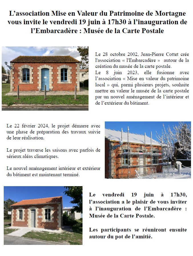 Inauguration du Musée