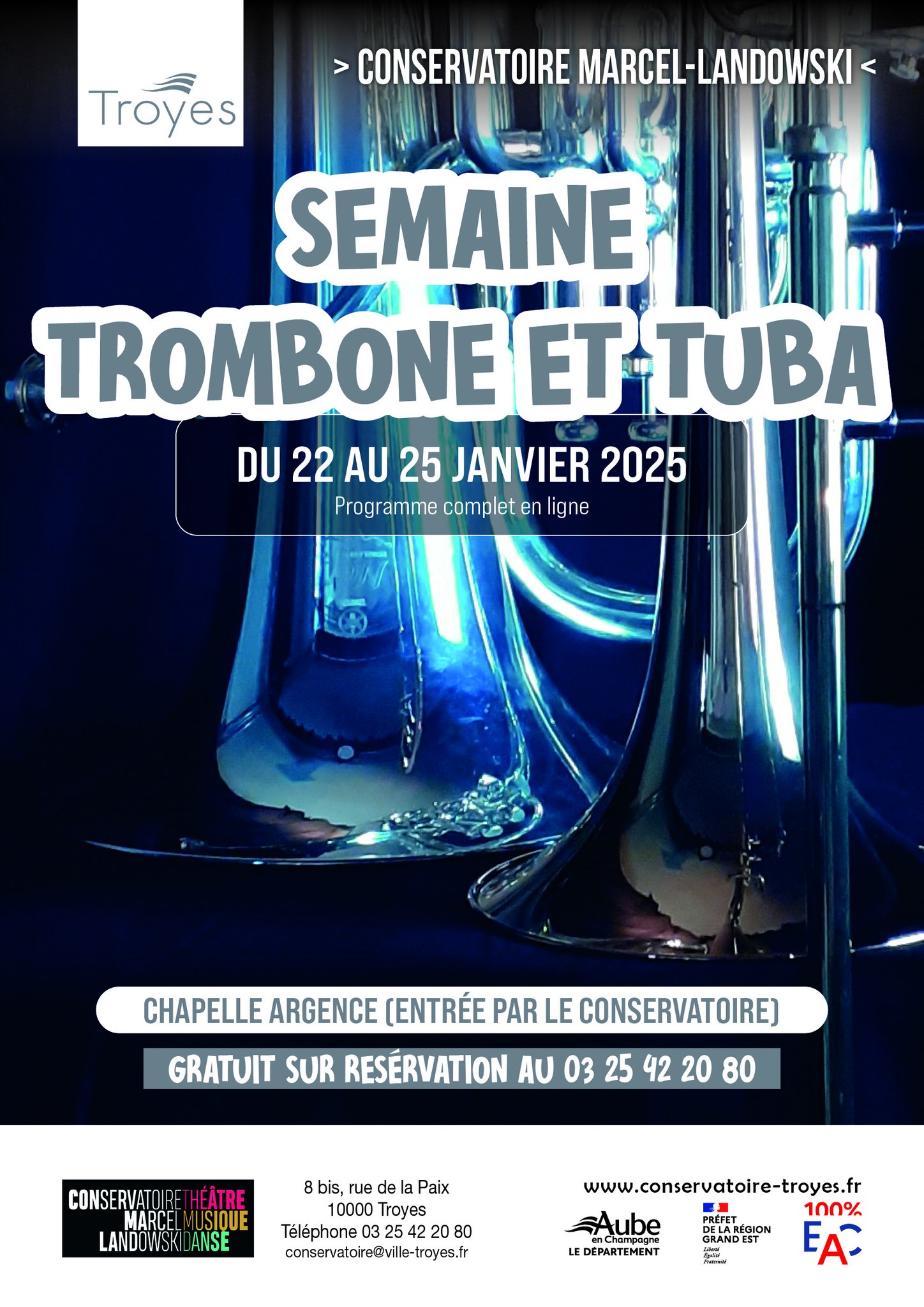 Semaine trombone et tuba - Journée rencontre masterclass et concert