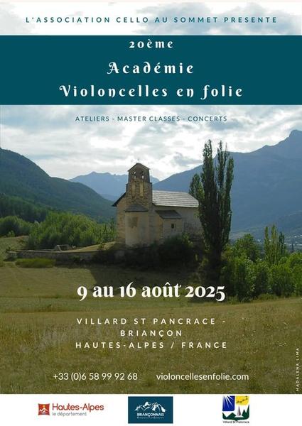 Violoncelles en Folie affiche - © Violoncelles en Folie Festival Violoncelles en Folie_Villar-Saint-Pancrace - © Violoncelles en Folie