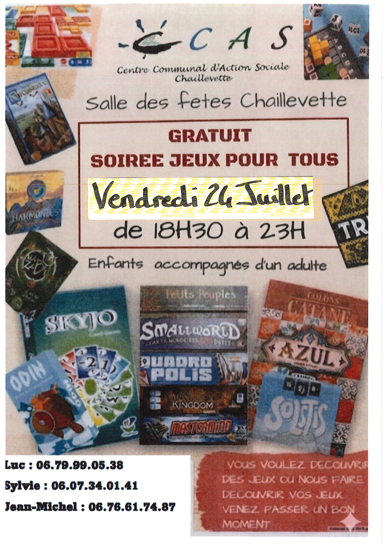 Soirée jeux pour tous