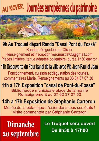 Journées européennes du patrimoine - Animations du Troquet