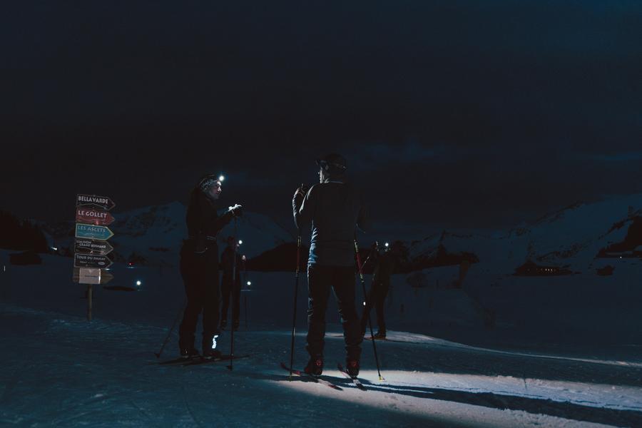 Nocturne de ski de fond aux Confins_La Clusaz
