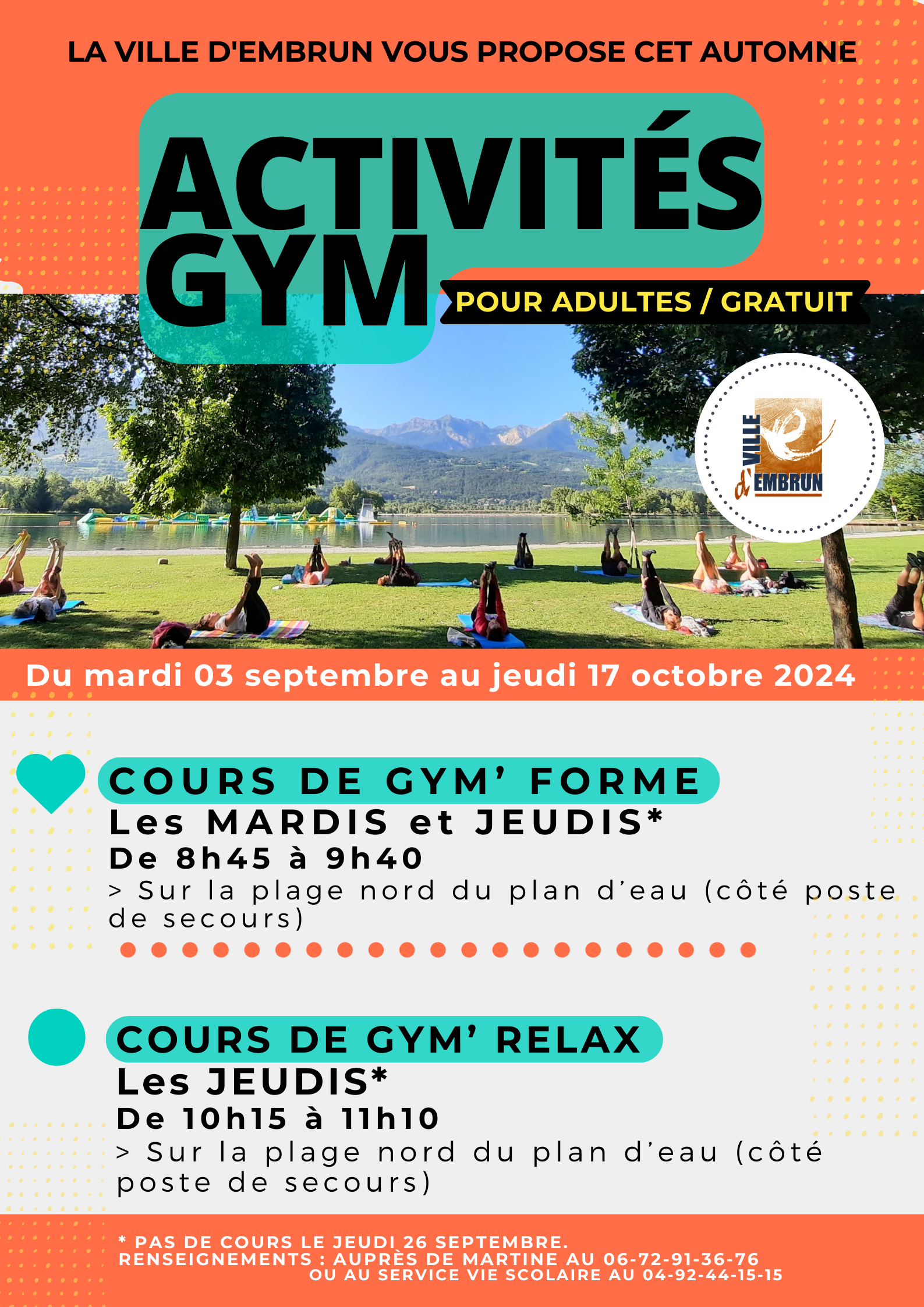 Gym'relax Plan d'eau d'EMBRUN