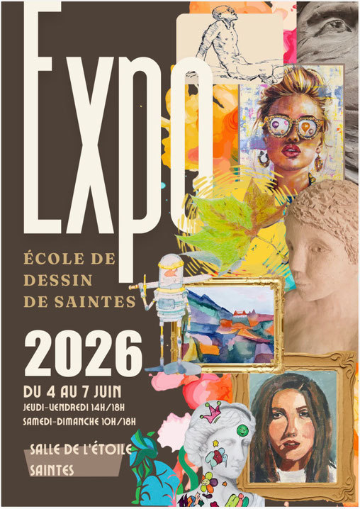 Exposition de l'école de dessin de Saintes