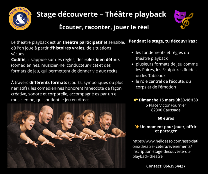 Découverte du théâtre playback