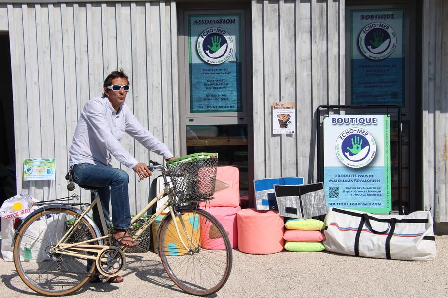 Atelier - Fabrication de panier à vélo en poches à huitres