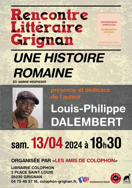 Rencontre littéraire : Louis-Philippe Dalembert - Grignan