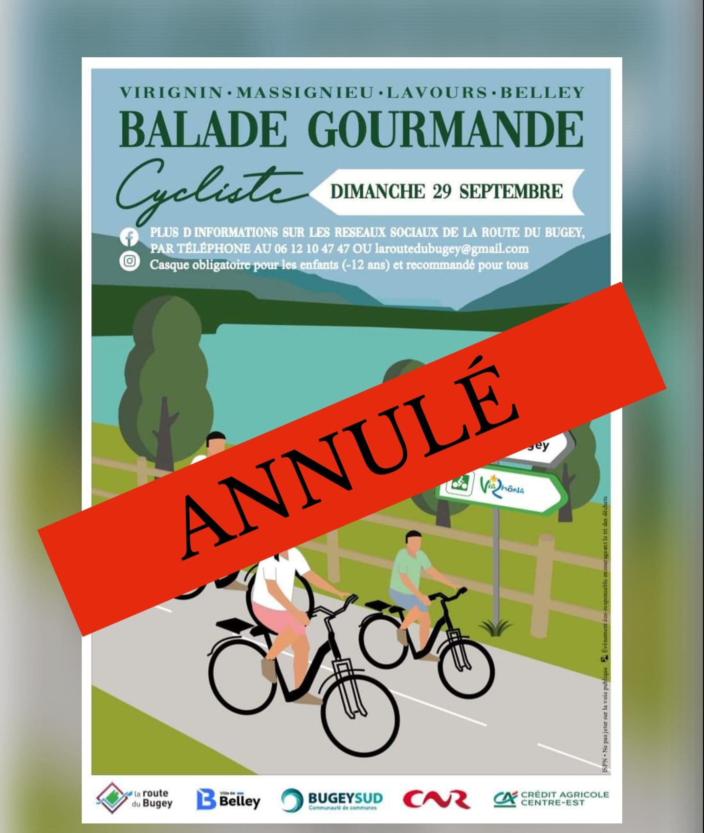 Annulé - Balade gourmande à vélo en Bugey