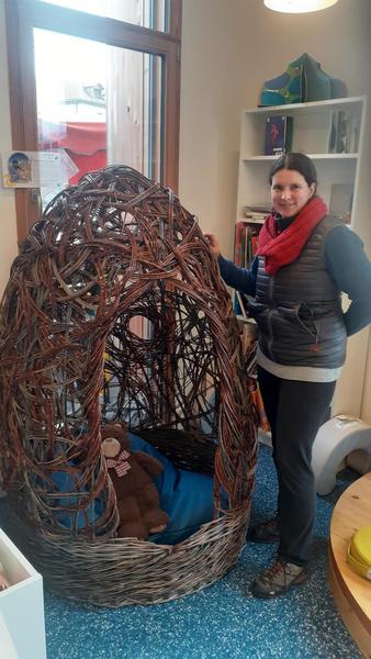 Une cabane dans la médiathèque !_Saint-Bonnet-en-Champsaur - © Médiathèque de St Bonnet