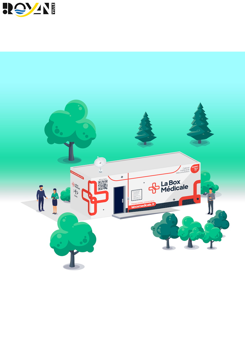 Porte ouverte de la Box Médicale