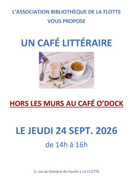 Café littéraire de rentrée hors les murs