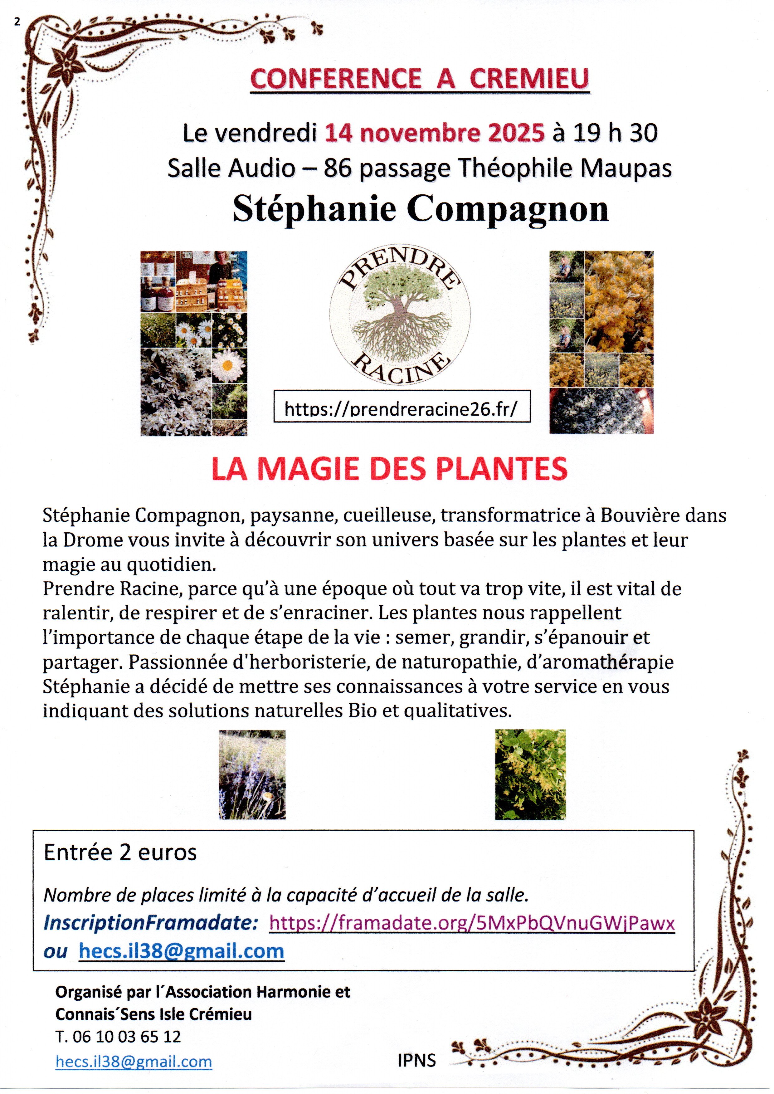 Conférence : la magie des plantes_Crémieu-Balcons du Dauphiné