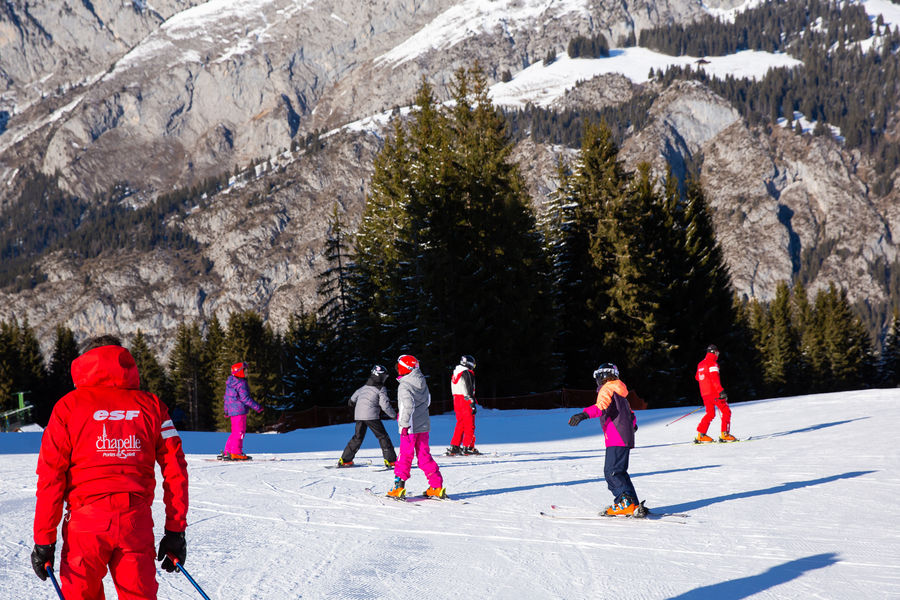 Cours de ski alpin enfant