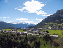 Vue du village Aussois en été
