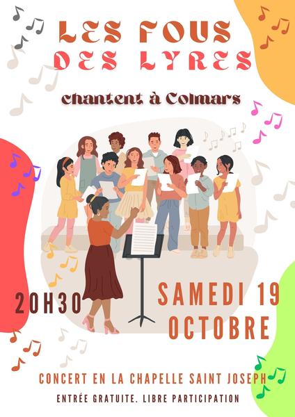 ANNULE - Concert de la chorale "Les fous des Lyres"