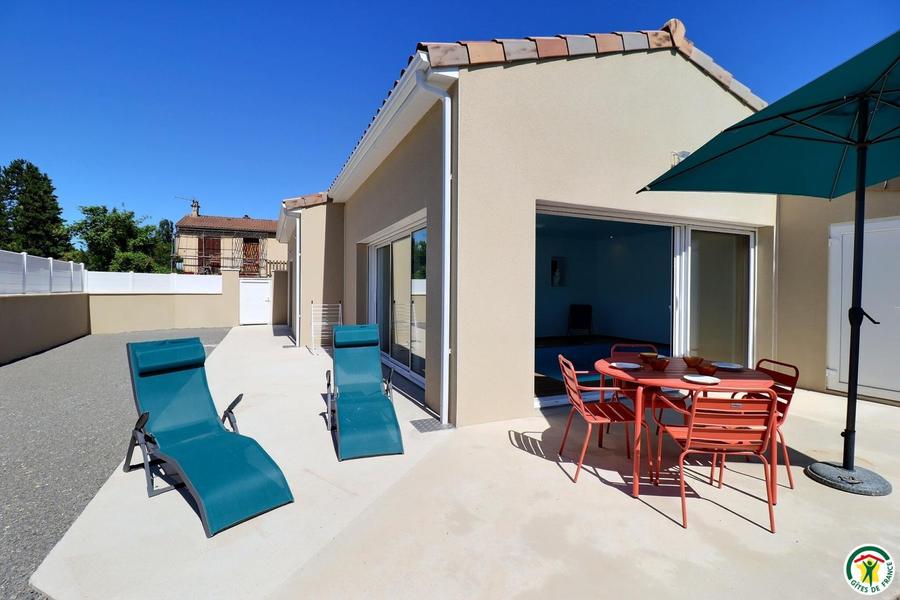 Terrasse privative, terrain clos